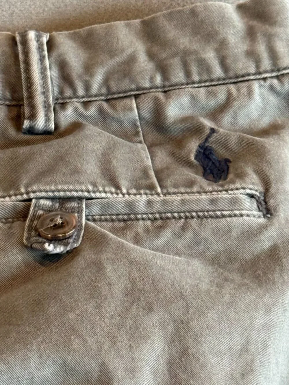 Polo Ralph Lauren Stretch Straight Chino Pants Men’s 36x32 Gray Cotton